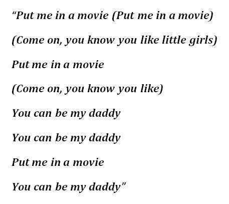 put me in a movie letra español|More.